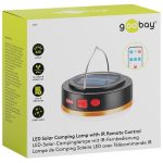 Goobay LED Solar Camping Lamp with IR Remote Control, Energy Class A,5 Light Modes, Solar Powered - Image 2