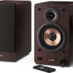 SHARP Bookshelf speakers – Brown (SCP-SS30BR)