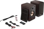 SHARP Bookshelf speakers – Brown (SCP-SS30BR) - Image 2