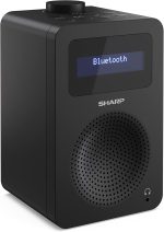 SHARP Tokyo mono DAB+ radio – Midnight Black (SDR-430B) - Image 2