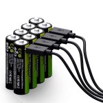 LoopEnergy 8-Pack AA (lithium) / Cable included