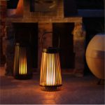 HALOO SUNNA SOLAR FLAME LANTERN 20" SFL001-20GY - Image 2